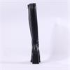 Pedro Anton Glasgow Knee High Heel Boot - Black Stretch